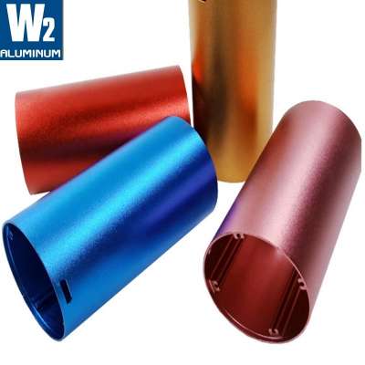 Sandblasted Customized aluminum pipes 7000 series 6000 series with smooth cutting  aluminium round tube