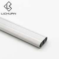 Lichuan Low MOQ Aluminum Alloy Profile Wardrobe Oval Tube